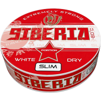 Siberia Red Slim White Dry Portionssnus