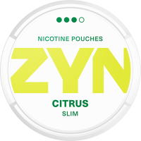 ZYN Slim Citrus Strong All-White Portion