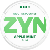 ZYN Slim Apple Mint Strong All-White Portion