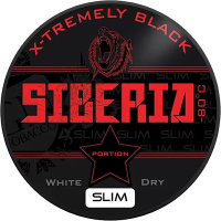 Siberia Black Slim White Dry Portion