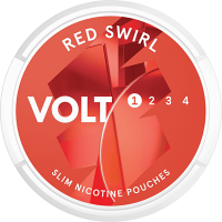 VOLT Red Swirl Slim All-White Portion