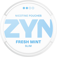 ZYN Fresh Mint Slim All-White Portion Nicotine Pouches