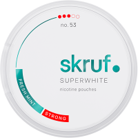 Skruf Superwhite Fresh Mint Strong All-White Nicotine Portion