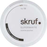 Skruf Superwhite Nordic Liquorice All-White Nicotine Portion