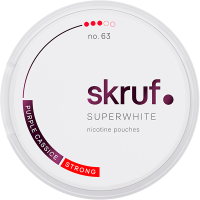 Skruf Superwhite Purple Cassice Strong All-White Nicotine Portion