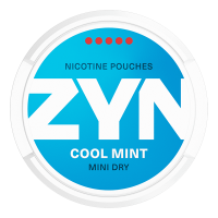 ZYN Mini Dry Cool Mint 9mg All-White Nicotine Portion