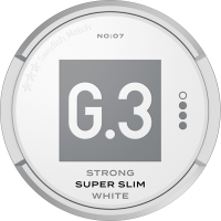 G.3 White Super Slim Strong Portionssnus