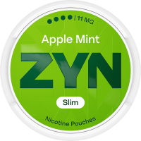 ZYN Slim Apple Mint #4 All-White Nicotine Pouches